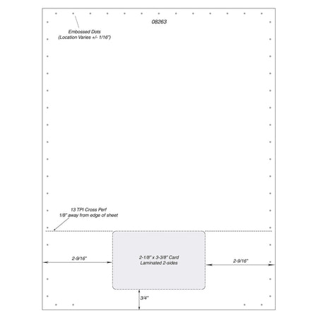 8263 Laser Membership Cards for Printers layout