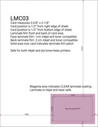 Laminated punch out member ID cards for inkjet and laser printers. Offset card in bottom-right position.