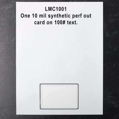 LMC1001 Laser Membership Cards for Printers full sheet