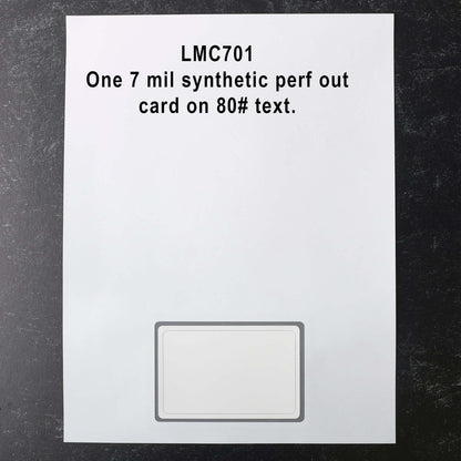 LMC701 Laser Membership Cards for Printers for Printers perf out style