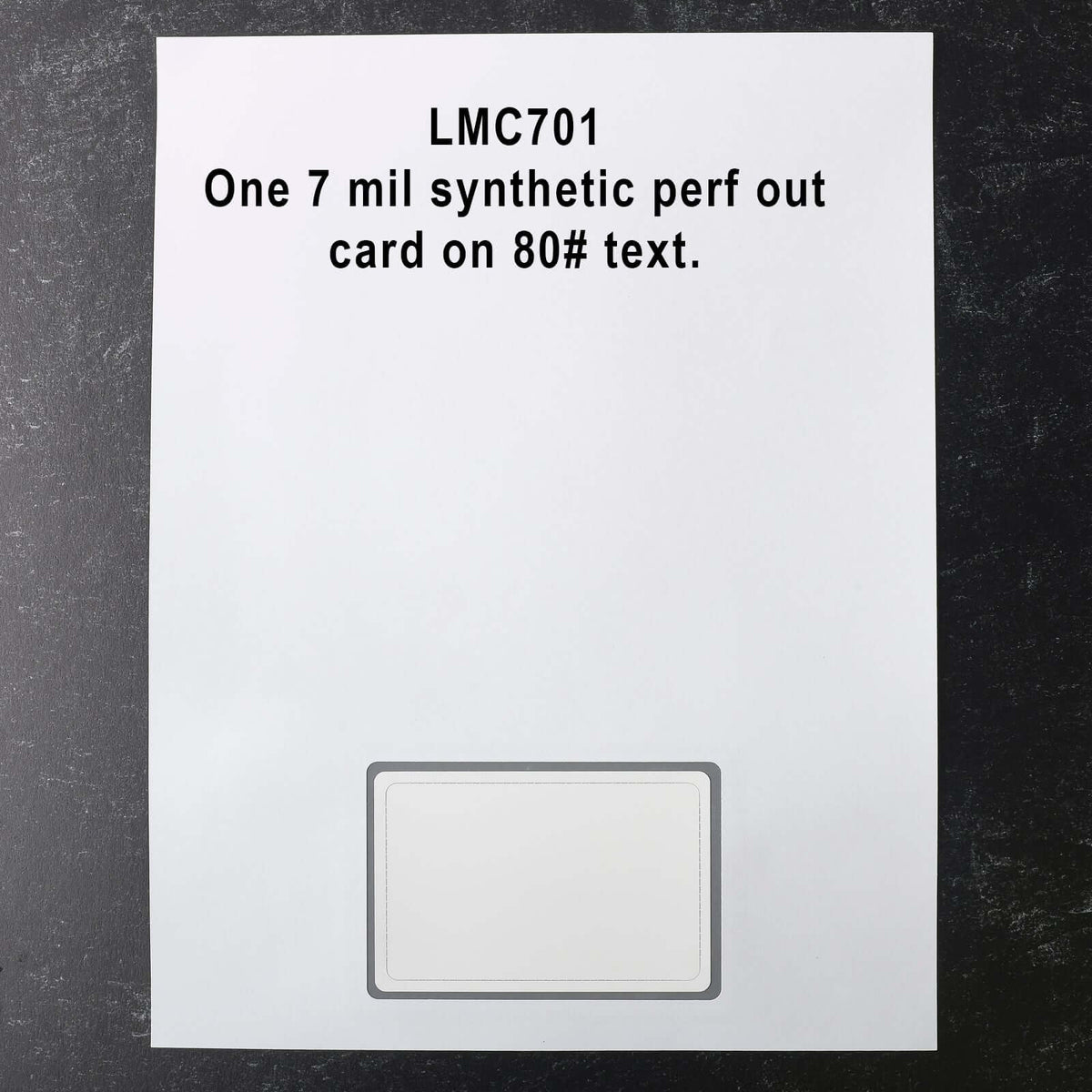 LMC701 Laser Membership Cards for Printers perf out style