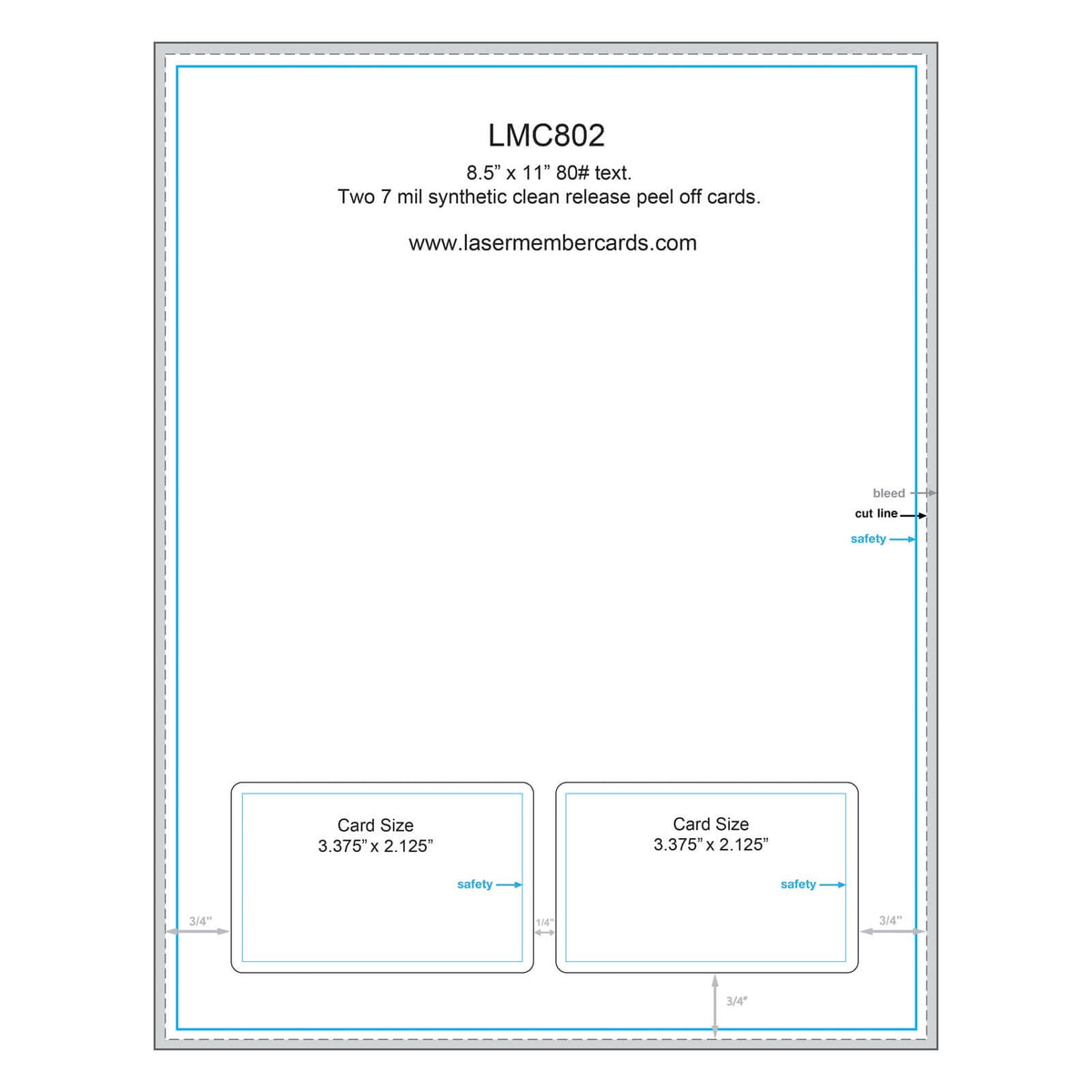 LMC802 Laser Membership Cards