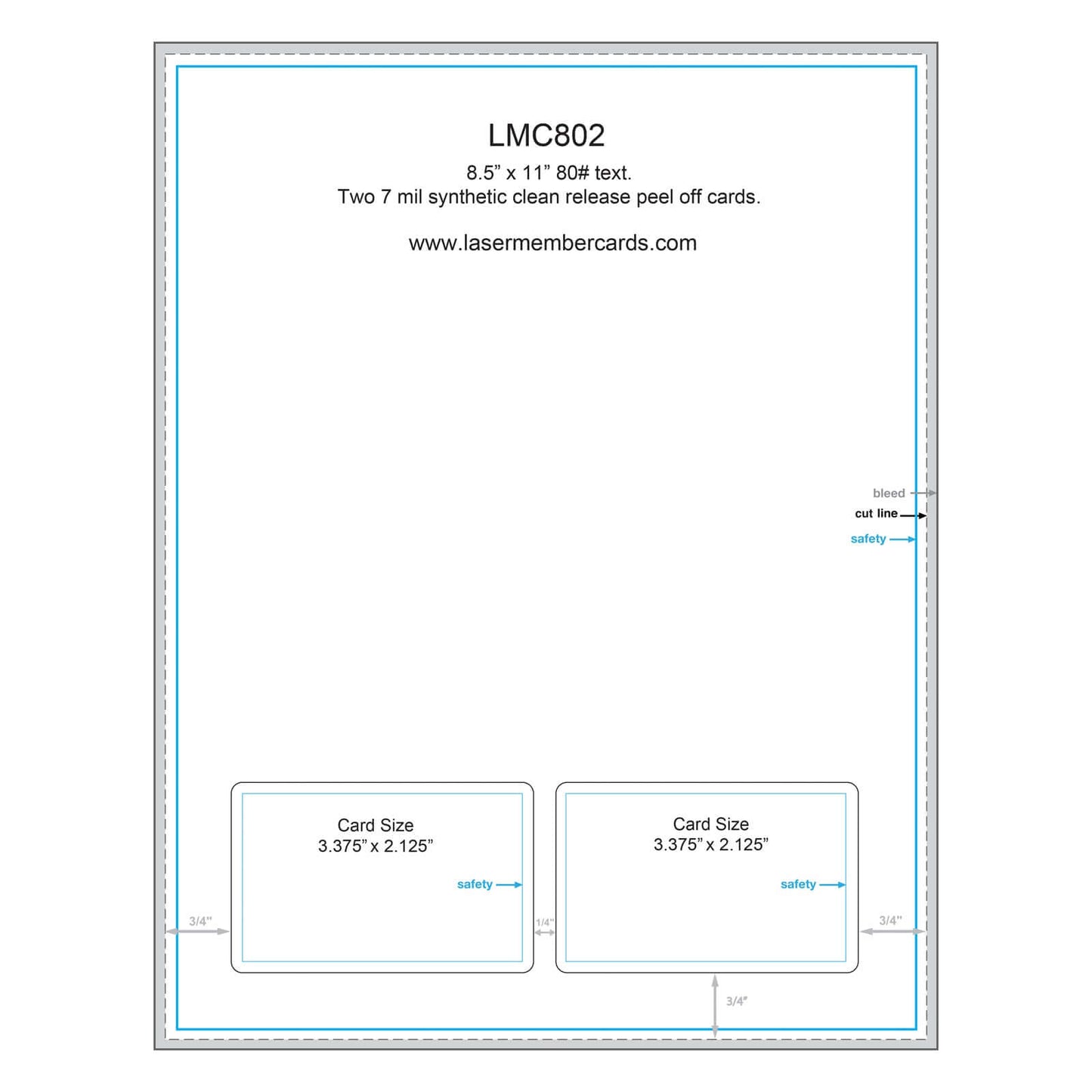 LMC802 Laser Membership Cards