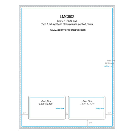 LMC802 Laser Membership Cards