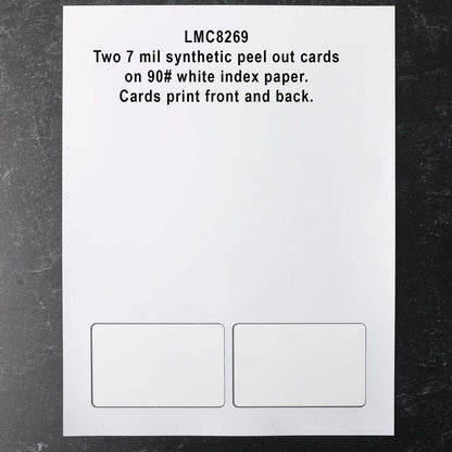 LMC8268 DocuCopy Laser Membership Cards for Printers full sheet