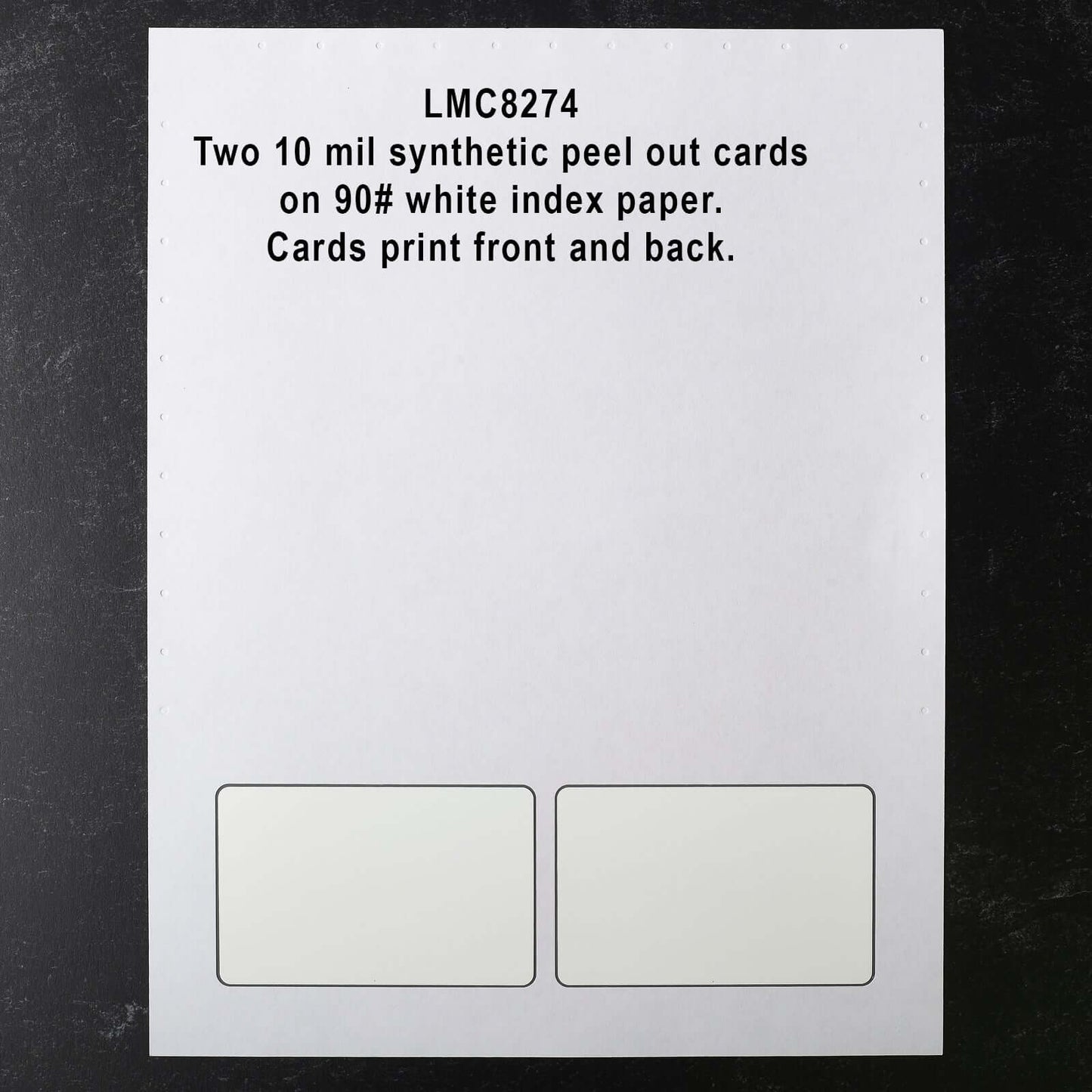 LMC8274 Laser Membership Cards 2 card 10 mil