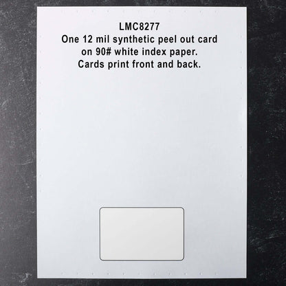 LMC8277 Laser Membership Cards for Printers full sheet