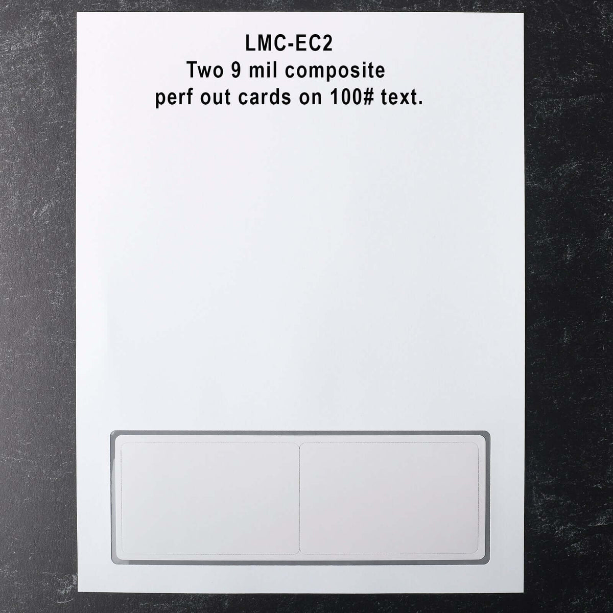 LMC-EC2 9 mil 2 perf cards Laser Membership Cards full image