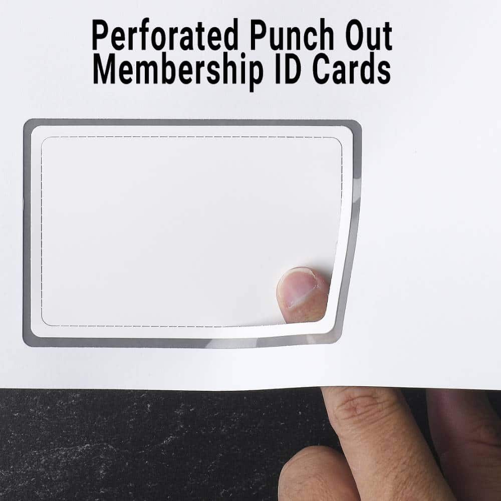 Blank Perforated Punch Out Membership Cards