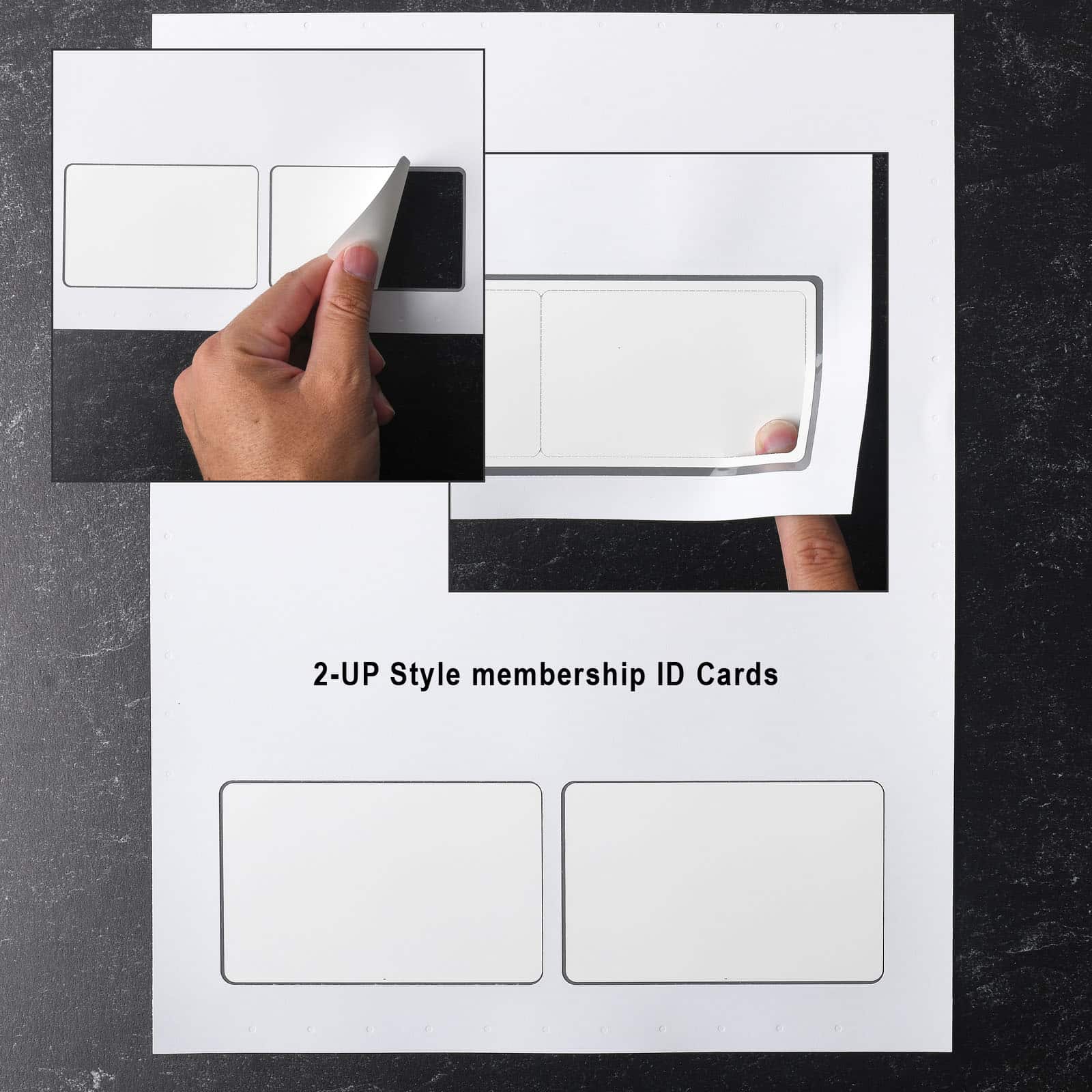 2-up Blank Laser Printable Membership Cards