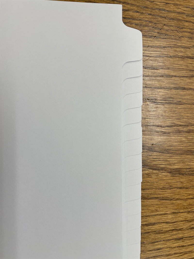 DocuCopy 199831152 Gen2 Clear Trilar Copier Tabs, Copy Tabs - Made to Order