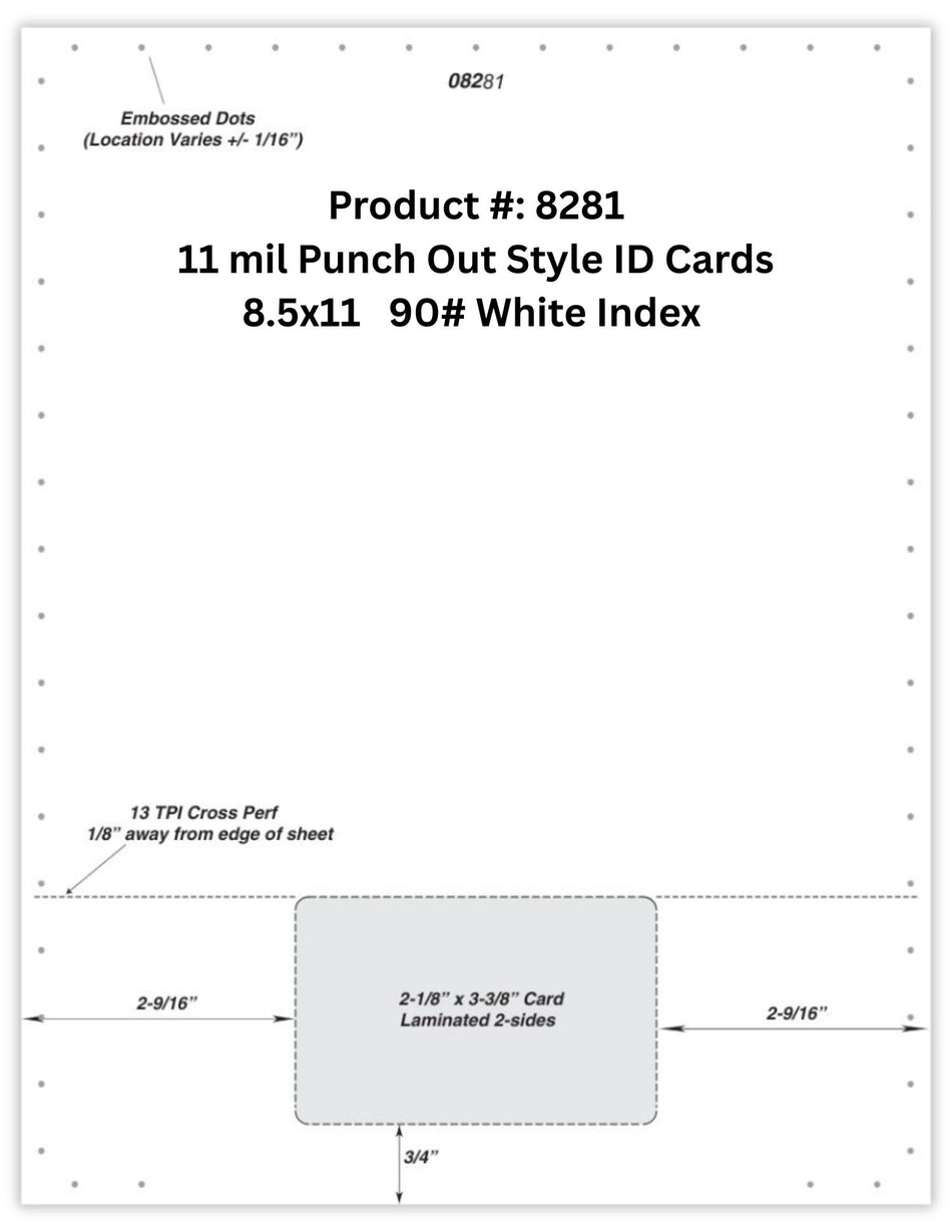 DocuCopy ID Cards 8281 for Printers - Laser Member Cards