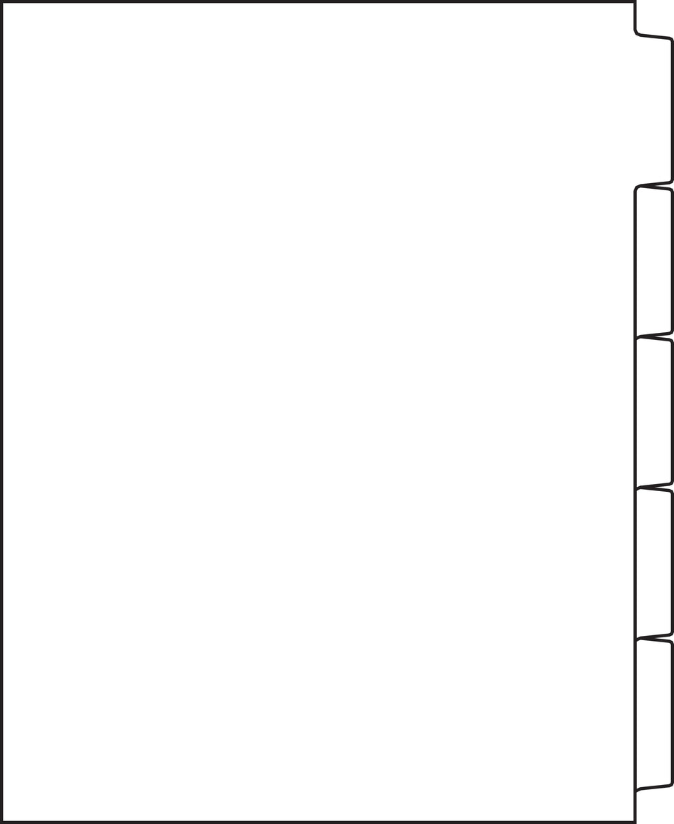 DocuCopy 199830229 Clear Trilar Copier Tabs, Copy Tabs - Made to Order