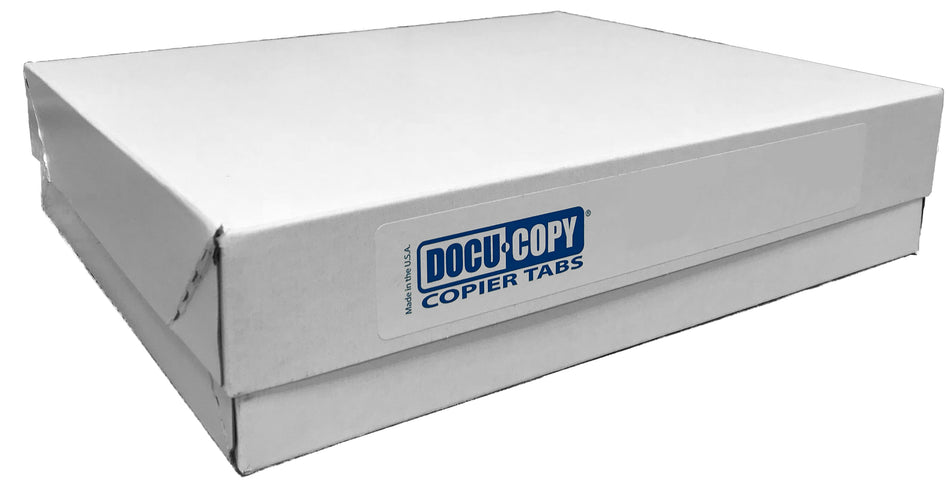 DocuCopy 199831152 Gen2 Clear Trilar Copier Tabs, Copy Tabs - Made to Order