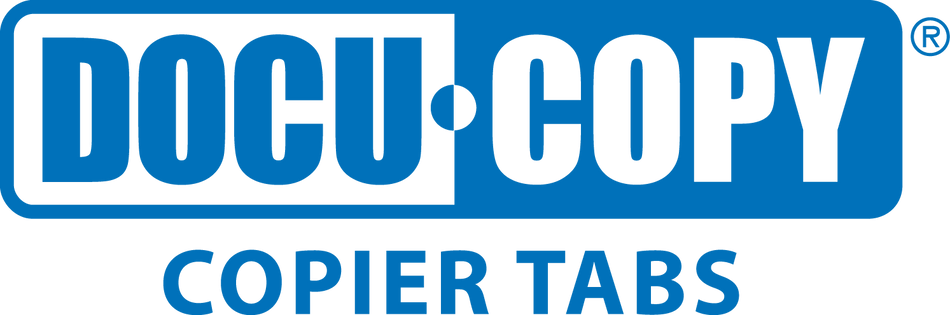 DocuCopy 199831258 Gen2 Clear Trilar Copier Tabs, Copy Tabs - Made to Order