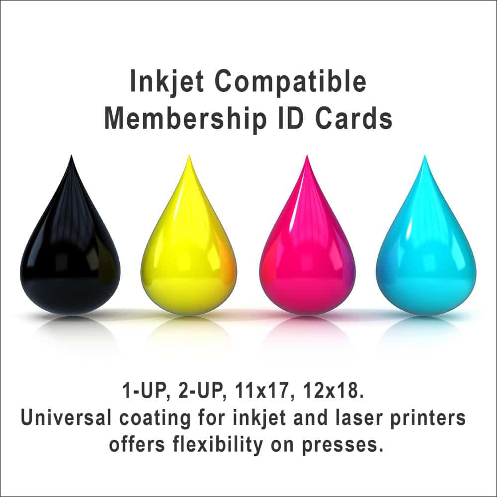 Inkjet Membership Cards 2-UP