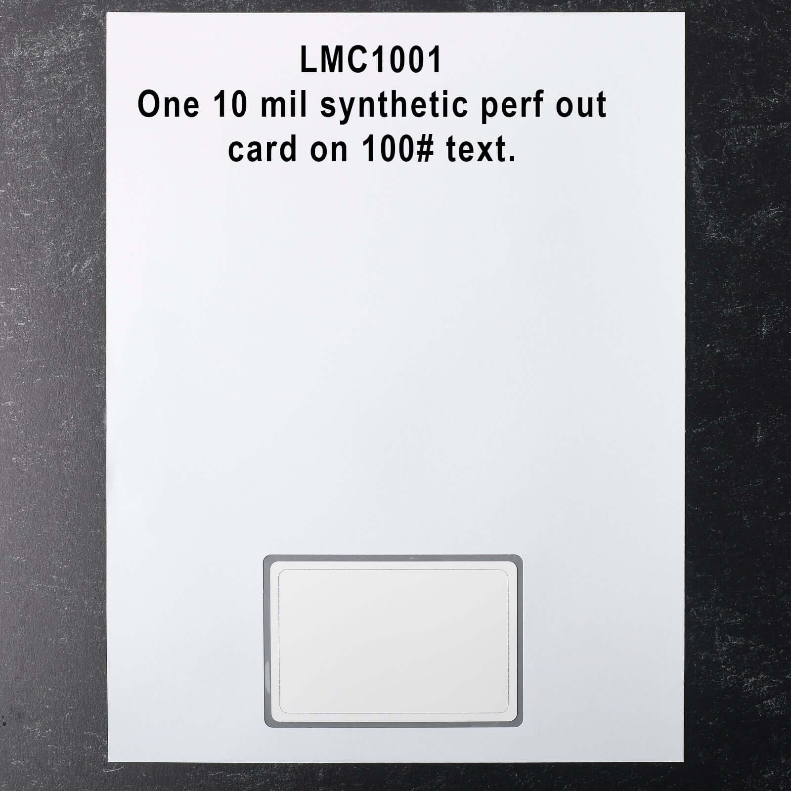 LMC1001 Embedded Premium Polyester Cards 10 mil Blank Duplex Printable ...