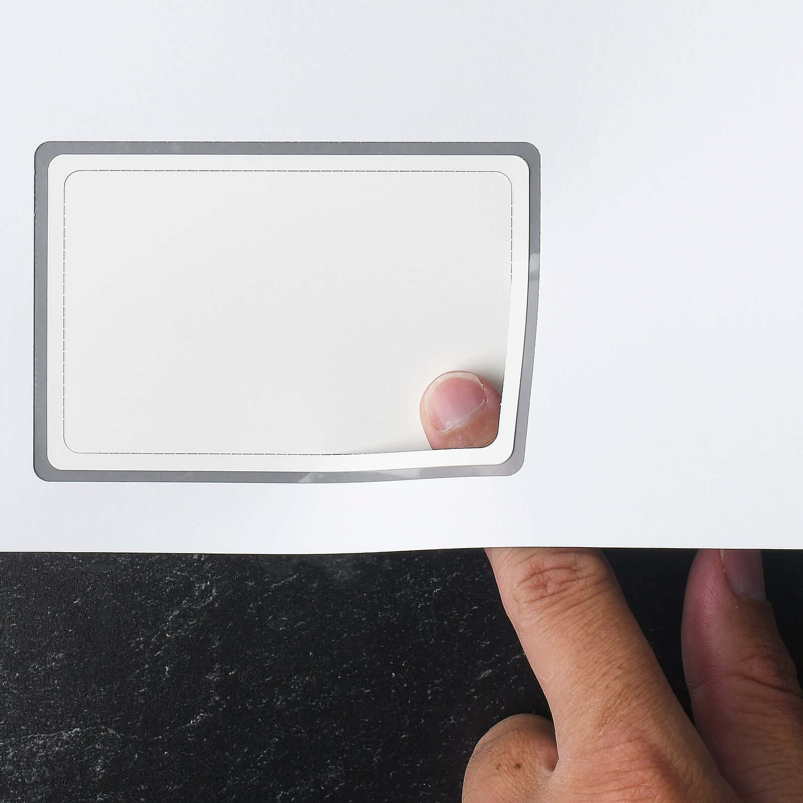 LMC1001 Embedded Premium Polyester Cards 10 mil Blank Duplex Printable ...