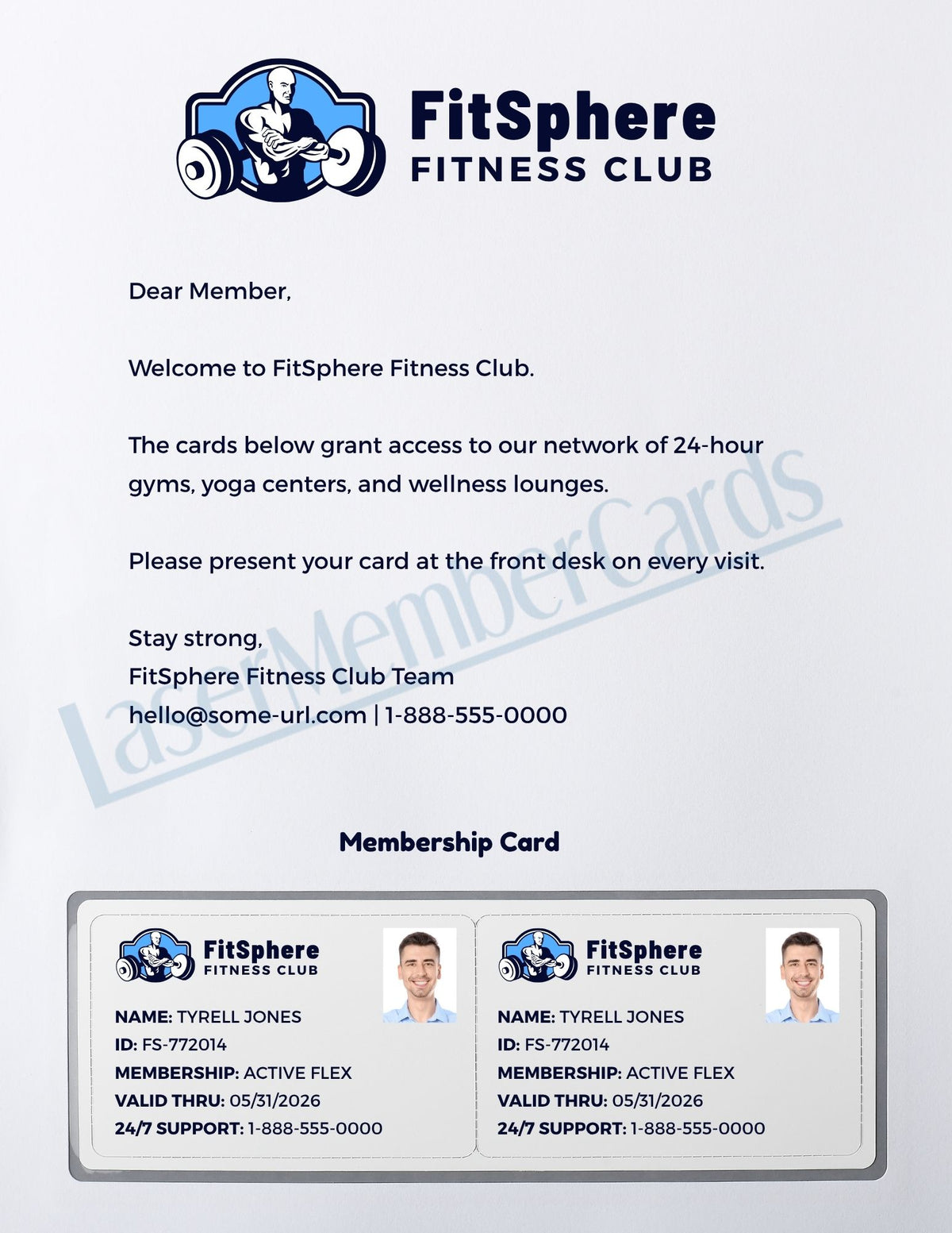 LMC1002 10 mil Blank Duplex Printable Membership Cards, Embedded ...