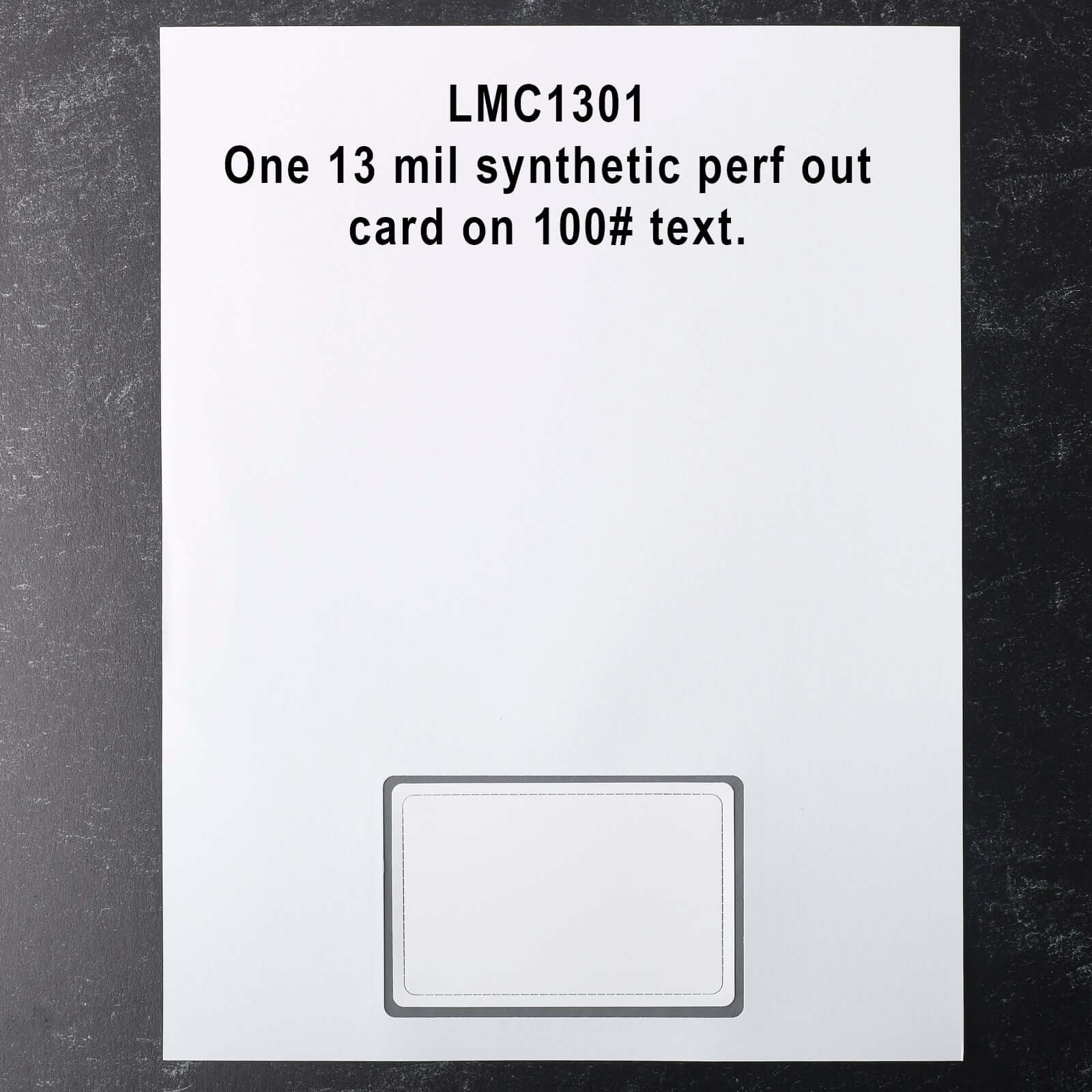 LMC1301 13 mil Poly Blank Membership Cards - Laser Member Cards, LLC