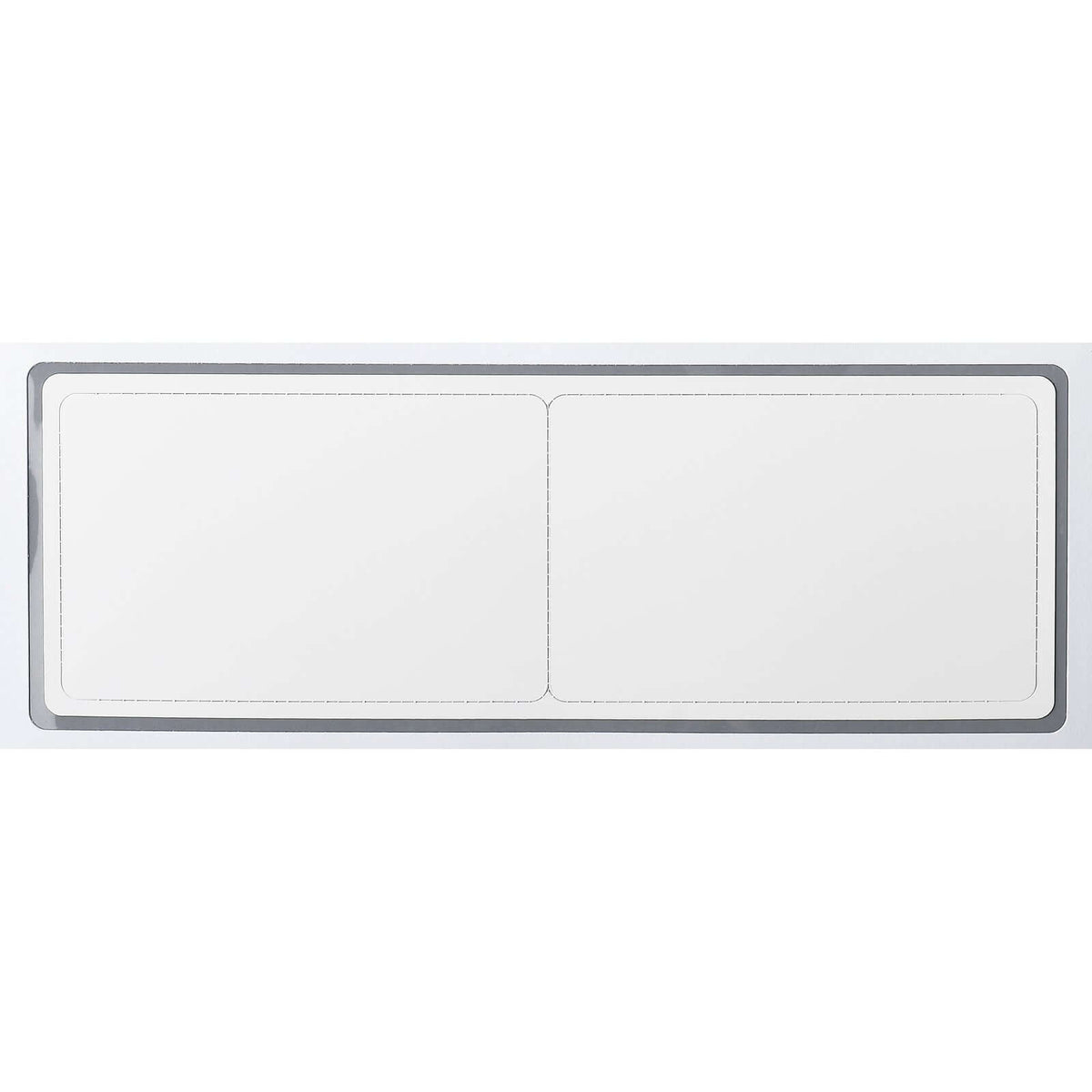 13 mil 2-up Blank Membership ID Card - 2