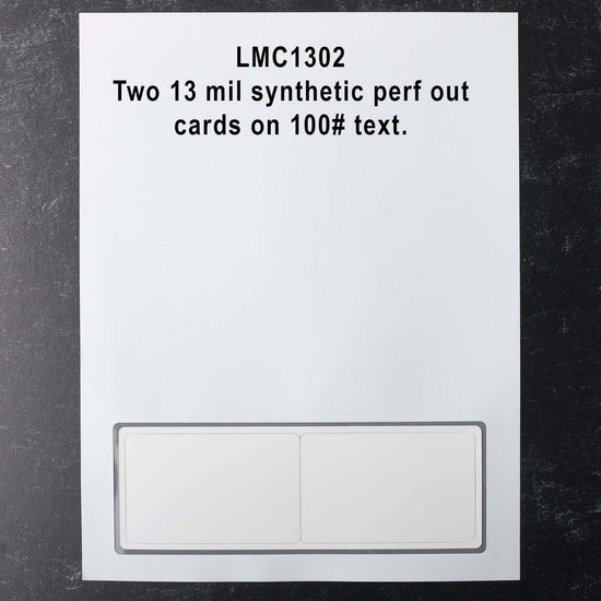 LMC1302 13-mil Synthetic ID Cards for Printers - Laser Member Cards