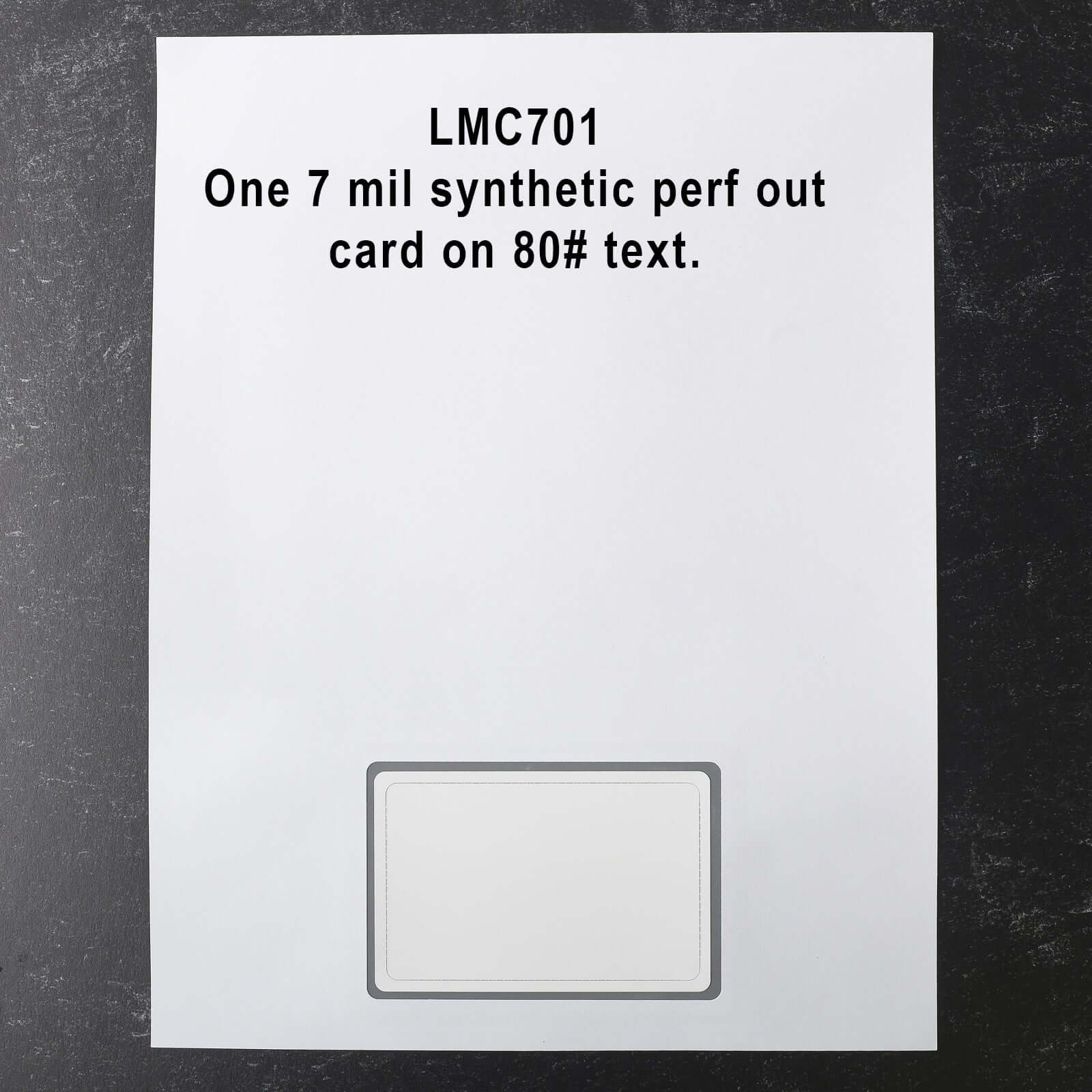 Inkjet Printer compatible LMC701IJ 7 mil 1-up Membership ID Card