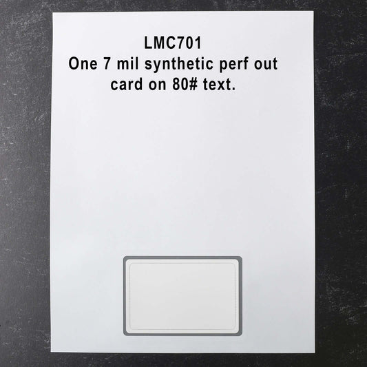 Inkjet Printer compatible LMC701IJ 7 mil 1-up Membership ID Card
