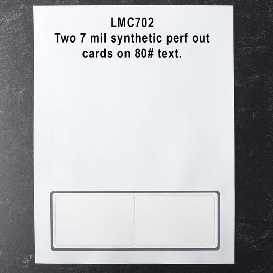 LMC702IJ two card 7 mil Laser and inkjet printer compatible Laser Membership Cards