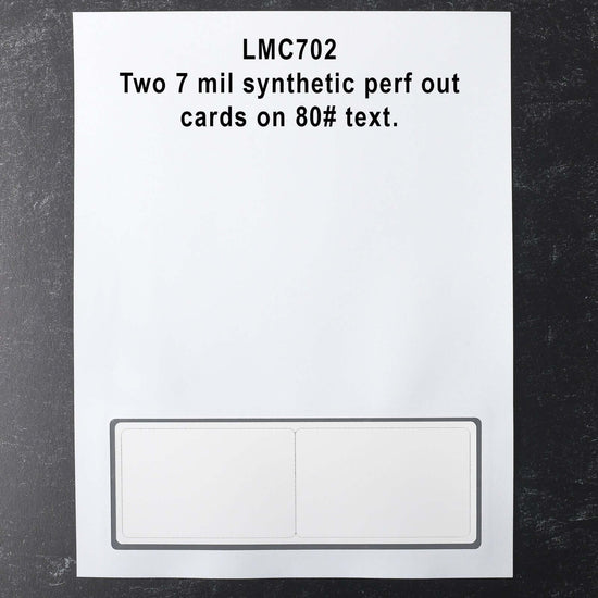 LMC702IJ 7 mil Poly Inkjet Blank Membership Cards - Laser Member Cards, LLC