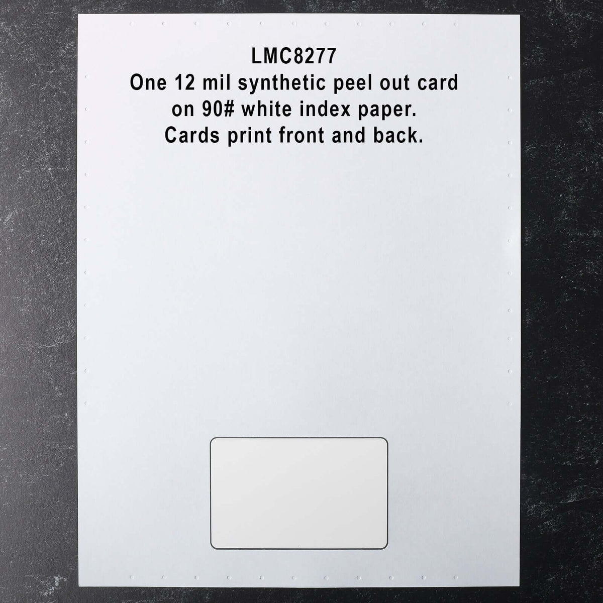 LMC8277 Laser Membership Cards for Printers full sheet