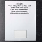 9 mil 1-up Matte Universal Blank Membership ID Card - 2