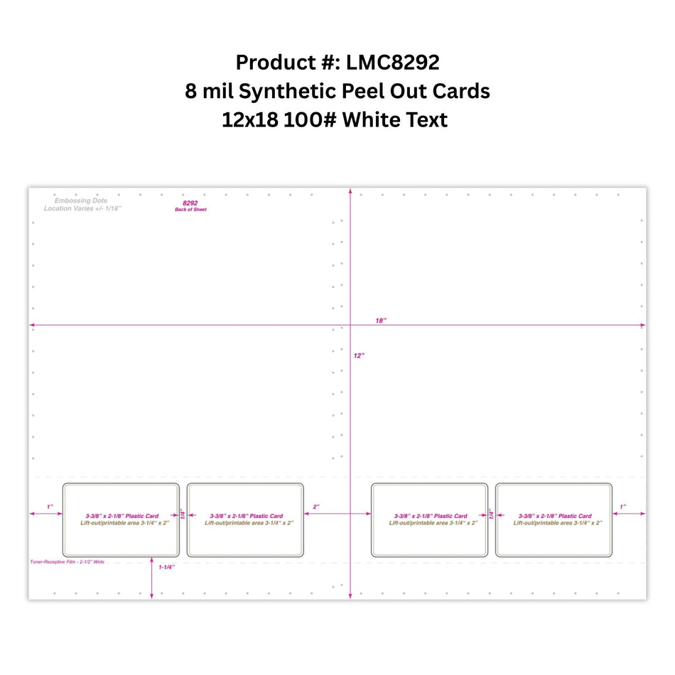 LMC8292 Wide Format Printing Integrated ID Cards