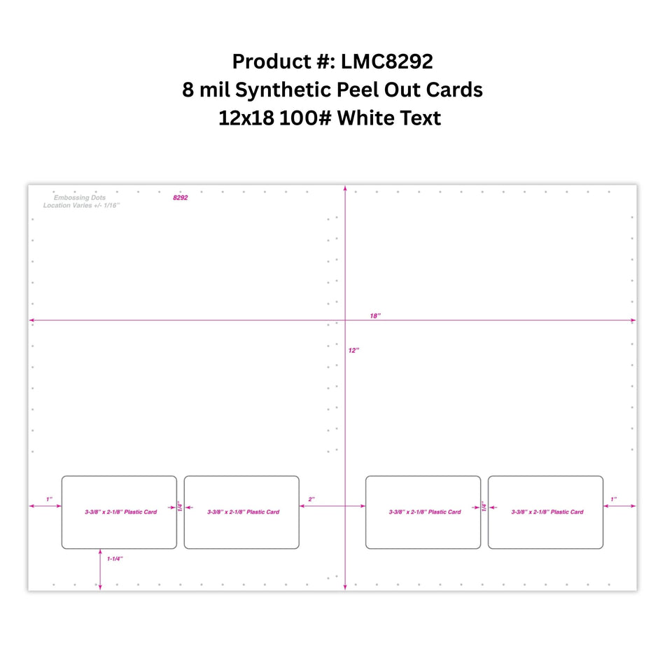 LMC8292 Wide Format Printing Integrated ID Cards