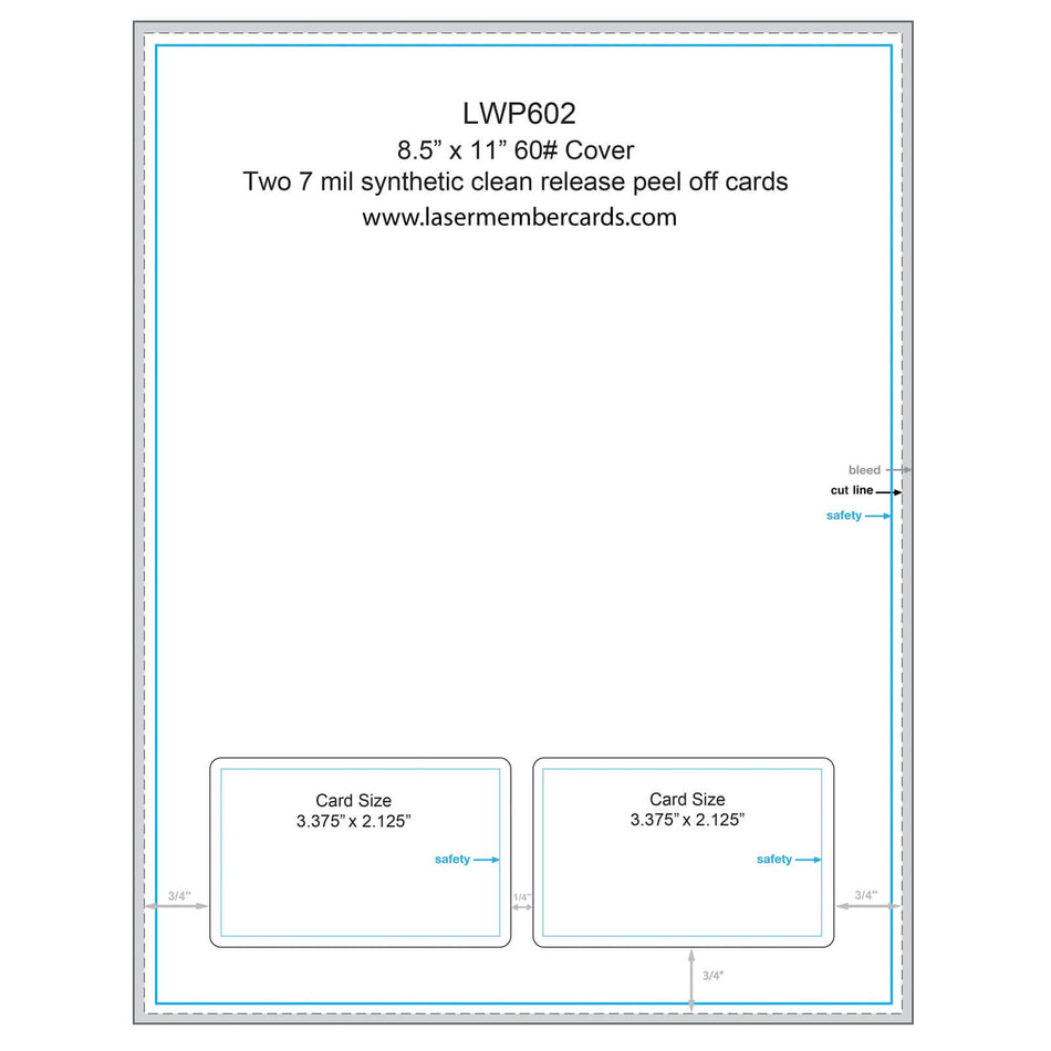 LWP602 Laser Membership Cards