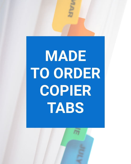 Made-to-Order Copier Tabs