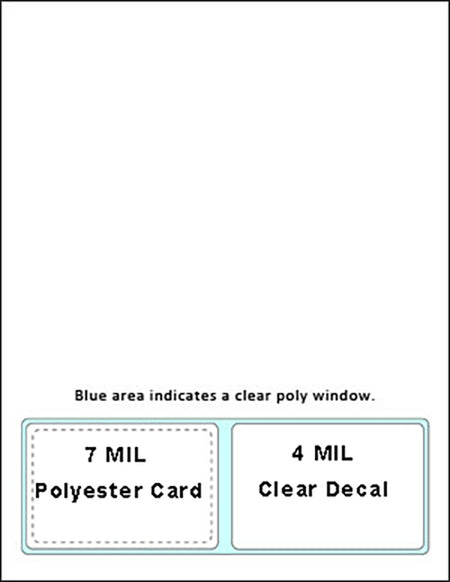 2-in-1 loyalty card and window decal