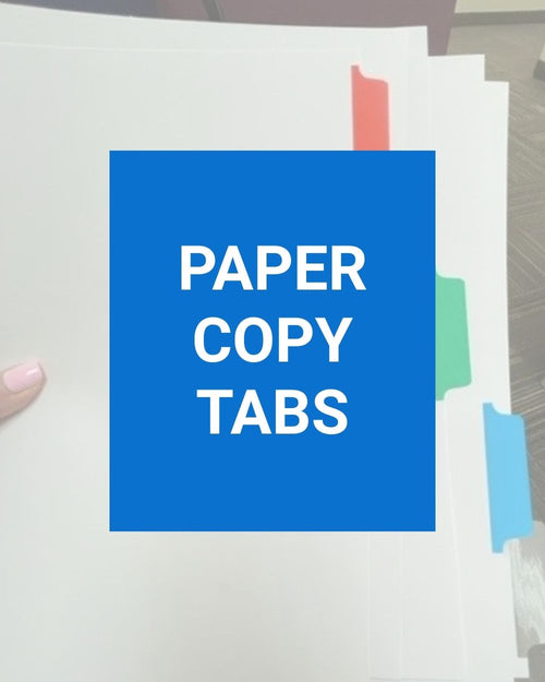 Paper Copy Tabs