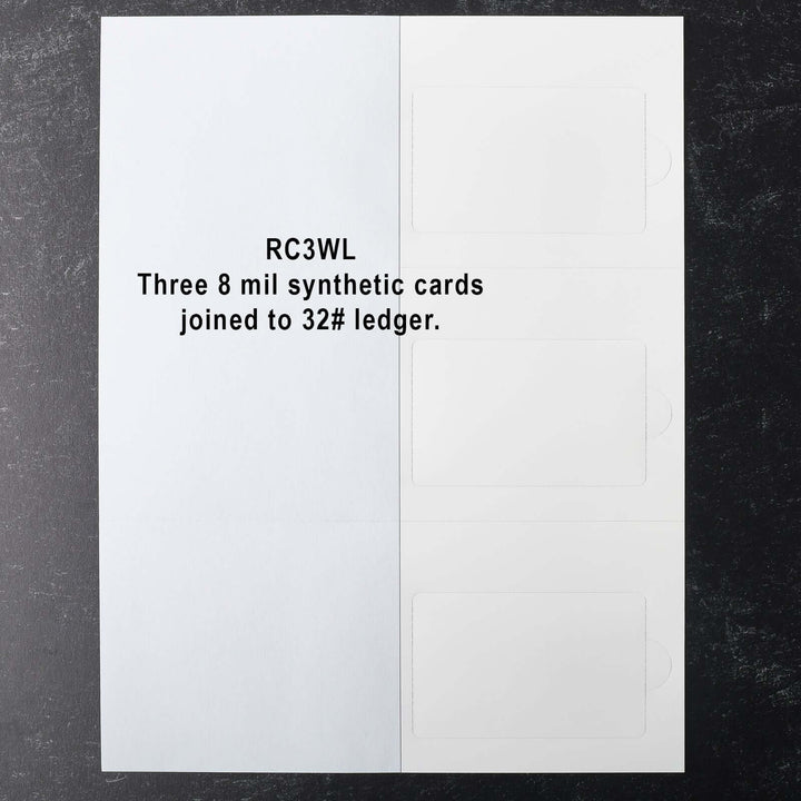 Blank Laser Membership Cards - 3 up Laser Membership Cards on 8.5 x 11 ...