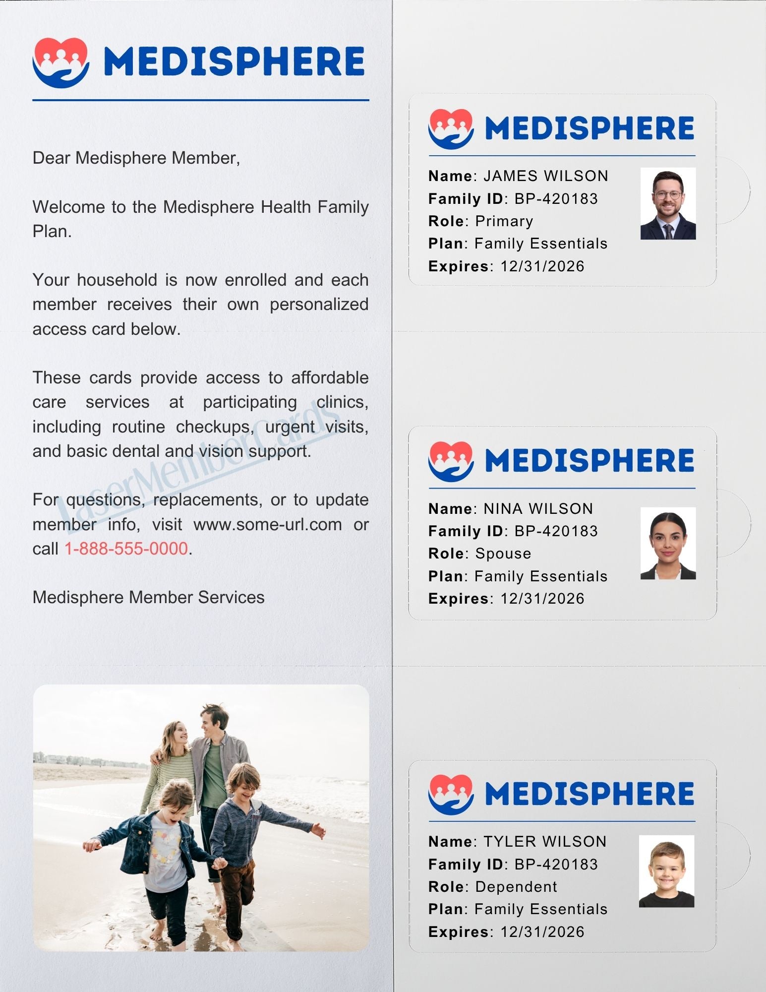 RC3WL 3-up Laser RealCard ® - Laser Member Cards, LLC