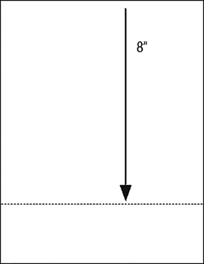 8.5 x 11 20# blank perforated paper with one full horizontal micro perforation.